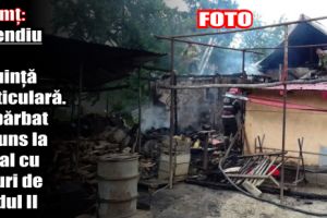 Neamţ: Incendiu la o locuinţă particulară. Un bărbat a ajuns la spital cu arsuri de gradul II