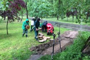 Lucrări în Parcul Lunca Argeşului