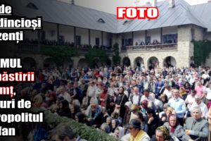 Mii de credincioşi prezenţi la hramul Mănăstirii Neamţ, alături de Mitropolitul Teofan