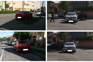FOTO ȘTIREA TA: Tamponare între două autoturisme, în intersecţia de pe strada Vânătorilor din Alba Iulia, din cauza neacordării de prioritate