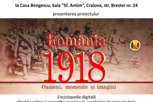 Biblioteca Judeţeană „Alexandru şi Aristia Aman”, împreună cu Fundaţia SIVECO şi Arhiepiscopia Craiovei, organizează pe data de 18 mai 2018, prezentarea Enciclopediei Digitale „România 1918. Oameni, momente şi imagini”
