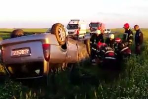 Masina rasturnata pe DJ612, intre Orbeasca si Babaita