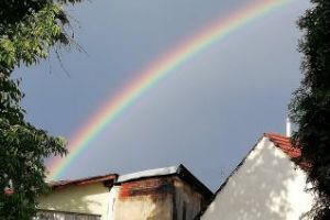 Curcubeu FENOMENAL la Cluj - FOTO