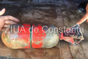 Judetul Tulcea. Bomba de aviatie, descoperita in timpul unor lucrari