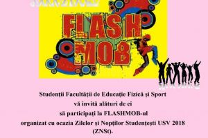 Flashmob la Universitatea „Ștefan cel Mare” Suceava