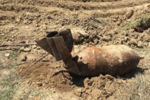 Măsuri de siguranţă la Tulcea. Bombă de aviaţie, periculoasă, găsită la Isaccea