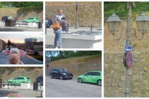 FOTO ȘTIREA TA: Cum l-a prins Ziggy pe edilul Mircea Hava, ca şi-a parcat maşina, în Cetatea Alba Carolina, în loc nepermis