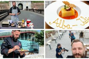 FOTO-VIDEO: ”Toma, un bucătar prin Cetatea Alba Iulia”. Găteşte şi reinterpretează reţete tradiţionale scoase din lada de zestre a ţăranului din judeţul Alba