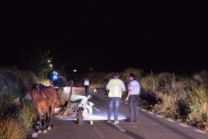 Tragedie pe un drum din Fulga. Un barbat a murit dupa ce o masina a intrat intr-o caruta