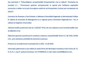 Comunicat de presa: Lansarea proiectului CONSTRUIRE VILA TURISTICA S+P+2E
