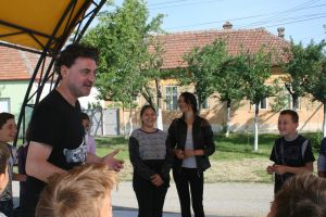 Actorul Zoltan Lovas în vizită la Liceul Tehnologic Vinga