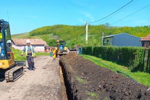 Lucrări la reţeaua de gaze naturale la Fânaţe