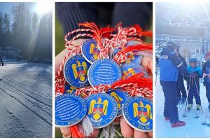 Jandarmii montani aduc primăvara pe Pârtia Nemira: mărţişoare speciale pentru turişti la Slănic Moldova