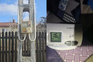 O familie din Schela Mare stă în frig de 24 de ore din cauza unei siguranţe defecte