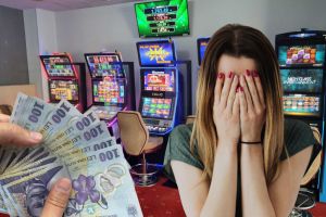 O casieră din Satu Mare a scos peste 14.000 de lei din firmă şi i-a pierdut la păcănele