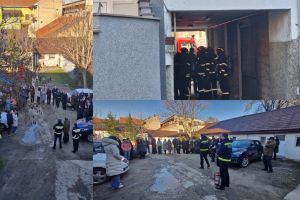 FOTO. Alertă la DGASPC: alarmă de incendiu urmată de evacuare. Mobilizare a pompierilor sătmăreni (Exerciţiu)