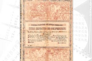 “Titlu definitiv de proprietate”, emis în baza reformei agrare din 1921 – exponatul lunii martie la Muzeul Judeţean