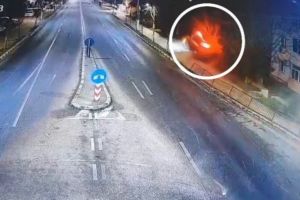 FOTO+VIDEO: Accidentul de la Ovidiu, judetul Constanta, surprins de camere de supraveghere 