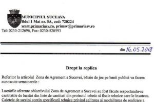 Prin dreptul la replică, Primăria Suceava explică cum unii funcţionari au încălcat legea ...