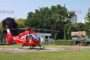 Elicopterul SMURD a intervenit de urgenţă la Satu Mare. Pacient în stare gravă transferat la Cluj