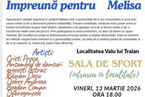 Știri Constanta:  Impreuna pentru Melisa,  spectacol caritabil la Valu lui Traian