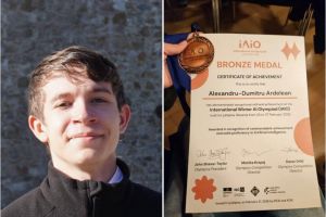 Un elev din Oradea, medaliat cu bronz la Olimpiada Internaţională de Inteligenţă Artificială