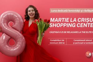 Martie aduce răsfăţ la Crişul Shopping Center: câştigă o zi de relaxare la The Elite Spa!