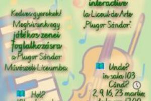 Activităţi muzicale interactive, la Liceul de Arte „Plugor Sándor”