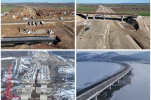 Autostrada în Bihor: Erbaşu a ajuns la două treimi pe tronsonul Suplacu de Barcău - Chiribiş, Precon Transilvania la aproape o treime pe Chiribiş - Biharia (FOTO/VIDEO)