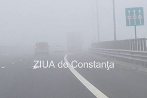 Centrul Infotrafic: Se circula in conditii de ceata pe A2 Bucuresti - Constanta si A4 Ovidiu - Agigea