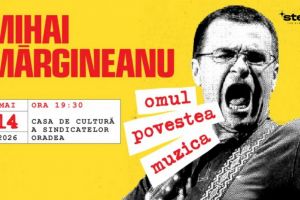 Mihai Mărgineanu vine în Oradea în 14 mai, la Casa de Cultură a Sindicatelor