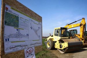 Au început lucrările la cele două sensuri giratorii pe drumul Timişoara - Buziaş