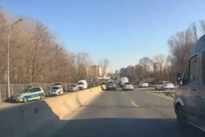 FOTO+VIDEO: Atentie soferi! Trafic ingreunat pe bulevardul Tomis, din cauza unui accident rutier