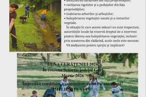 „Luna Curăţeniei” a debutat la Scoarţa