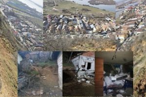 Slatina dramatică: Dealul Grădişte a luat-o la vale. Ultimele informaţii despre alunecările de teren care distrug locuinţe/ FOTO
