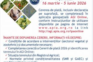 APIA a dat startul campaniei de informare pentru depunerea cererilor de plată