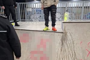 Doi tineri, amendaţi cu 6.000 de lei pentru acte de vandalism în skatepark-ul de la Fartec (FOTO)