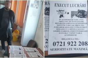„Meseriaş” fals prins la Satu Mare. Cerea avans pentru lucrări şi apoi dispărea! A umplut oraşul cu afişe
