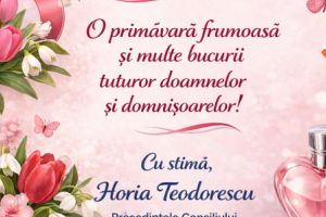 Mesajul preşedintelui Consiliului Judeţean Tulcea, Horia Teodorescu