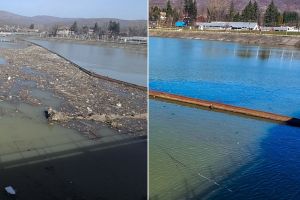 Barajul de pe Olt de la Călimăneşti, curăţat în timp record. Buzoianu: „E importantă vigilenţa noastră”