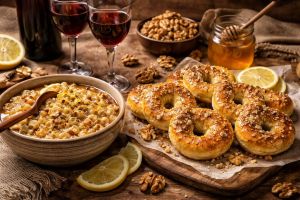 Desertul aromat în formă de opt şi cele 40 de pahare cu vin, vedetele acestei zile