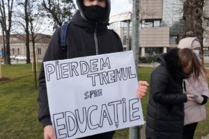 14 martie 2026 | Studenţii ies în stradă, în semn de protest faţă de măsurile de austeritate din educaţie: „Cu 3 miliarde de lei mai puţin decât în anul precedent”