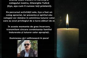 Doliu la Administratia Canalelor Navigabile. Colegii isi iau ramas-bun de la Gheorghe Tulica