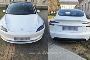 Tesla de 30.000 de euro, căutată de autorităţile din Franţa, descoperită la Oradea