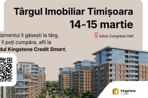 Apartamentul îl găseşti la Târgul Imobiliar Timişoara. Dacă îl poţi cumpăra, afli la standul Kingstone Credit Smart de la consultanţi