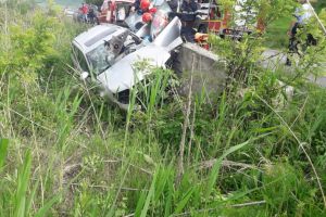 FOTO Accident grav pe drumul Sibiu – Agnita. Un bărbat a murit