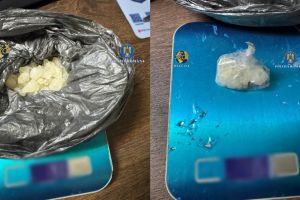 FOTO. Bărbat prins în flagrant în timp ce vindea droguri în Satu Mare. Percheziţii şi substanţe confiscate