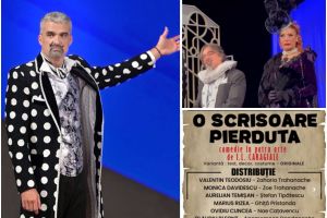 „Curat spectacol!”, cu Aurelian Temişan şi Monica Davidescu: „Scrisoarea” lui Caragiale se pierde… dar ajunge luni la Oradea