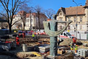 Piaţeta de pe bulevardul Victoriei: se intră într-o nouă etapă a lucrărilor / foto