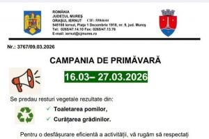 Primăria Iernut, campanie de colectare a resturilor vegetale